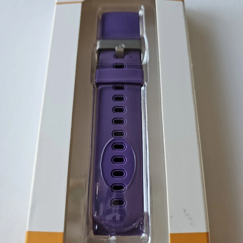 2-Piece Silicone Watch Band for Fitbit Charge 3 - PURPLE